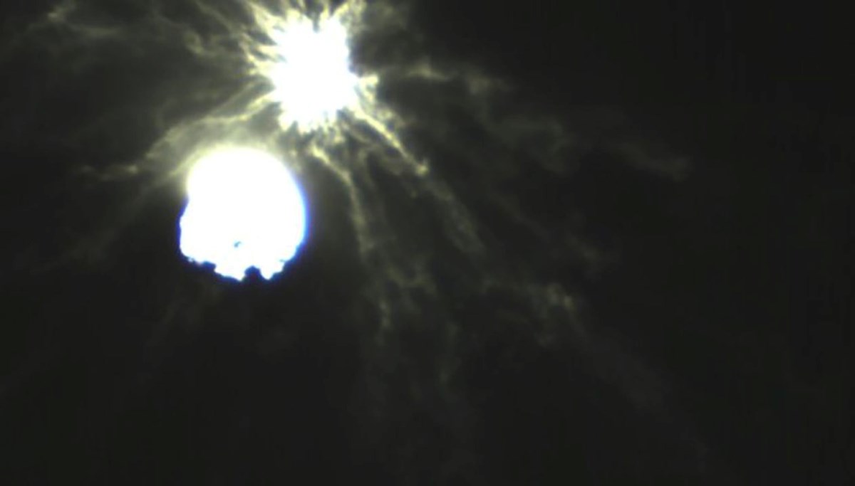 NASA'nın DART uzay aracının asteroitle çarpışmasından ilk görüntüler paylaşıldı